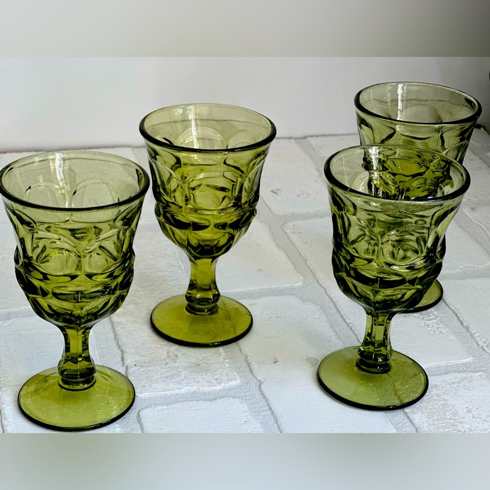 fostoria argus green wine glass 🍷